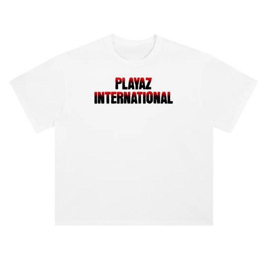logo t-shirt red streetwear