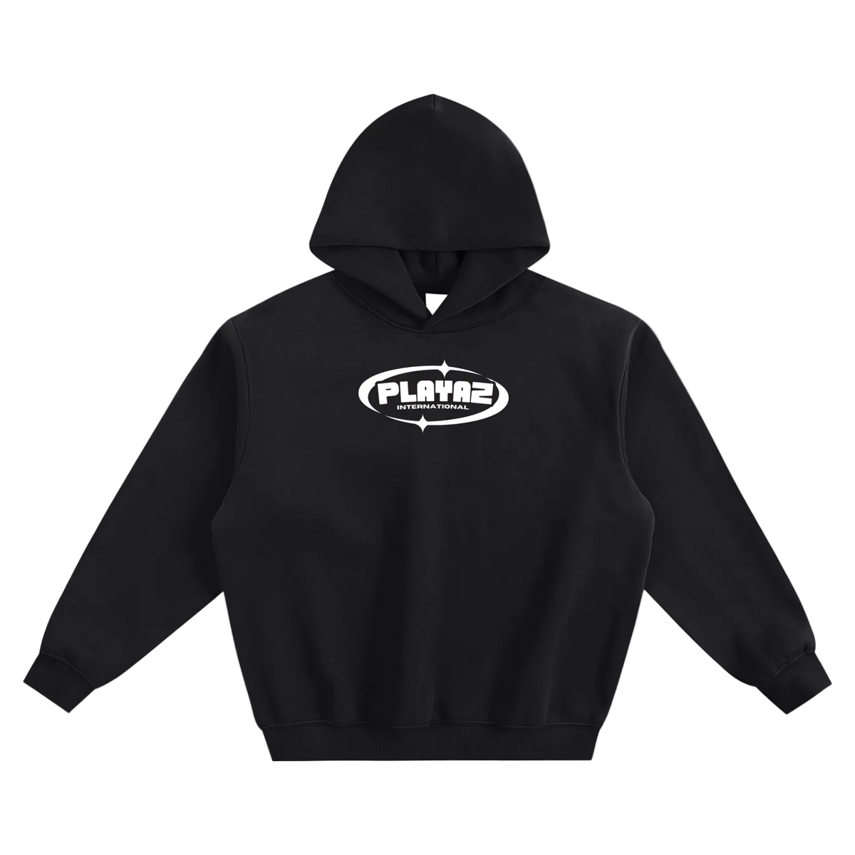 Playaz INTL Hoodie – Black Streetwear Pullover